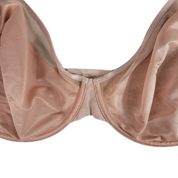 Soma Unbelievable Lift Perfect Coverage Bra Pink 34G Underwire Adj Unlined Sheer - Picture 3 of 9